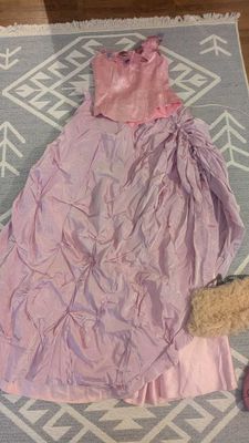 Розовый вечерний костюм сет.