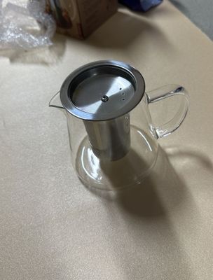 Прозрачный стеклянный заварочный чайник