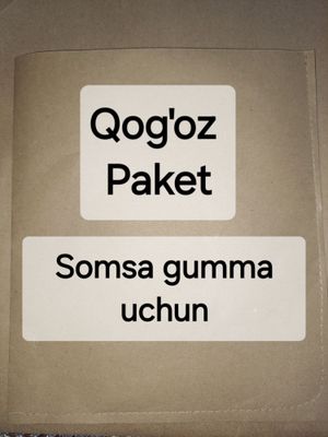 Qog'oz Paket Kraft