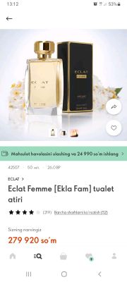 eclat femme. oriflame atir