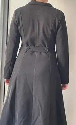 Серое шерстяное пальто в стиле Хепберн для женщин