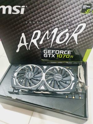 Видеокарта MSI 1070ti 8ГБ Armor полный комплект своя