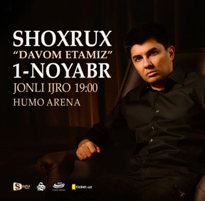 Shoxrux rep bilet (HUMO ARENA) 2025