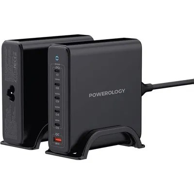 Зарядная станция 300W Powerology Volt-X Smart GaN Charger