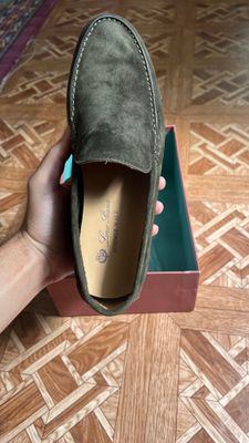 Loro Piana лоферы цветом хаки 43  |почти Новые