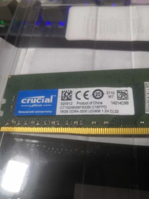 Оперативная память Crucial 16GB DDR4-3200 UDIMM