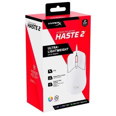 Беспроводная мышь HyperX Pulsefire Haste 2 White