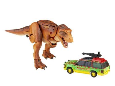 набор двух игрушек Transformers x Jurassic Park