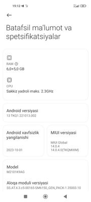 Xiaomi Mi 11 lite bor edal kor dak bor obmenga ili naqdga