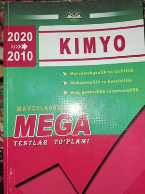 Mega kimyo testlar to'plami