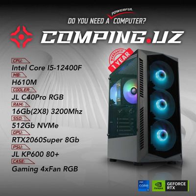 (NEW) 12400F/H610m/16Gb/512Gb/RTX2060Super