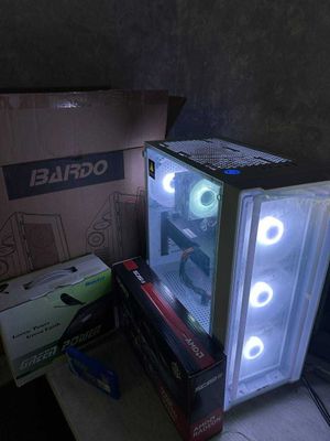 Новый белый игровой кейс - 13 поколение / rx 580 8gb / 16gb ddr4