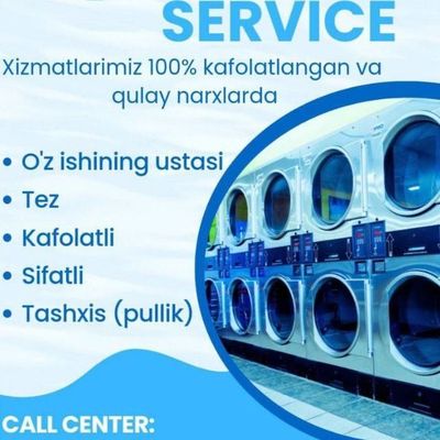 Kir moshina Ustasi Eng Arzon 24/7, Ремонт стиральных машин 24/7