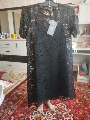 платье чёрное. Qora ko'ylak qizlar uchun. yangi