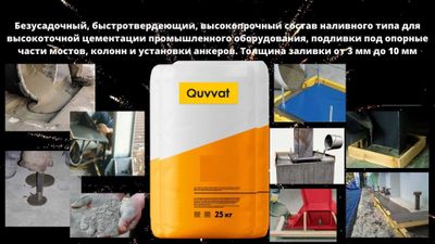 Quvvat Ремонтные сухие смеси Восстановление бетонных поверхностей