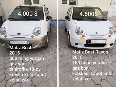 Matiz Best Ravon sotiladi.