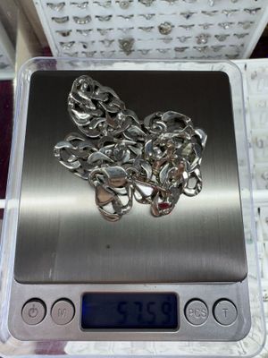 Продаю серебряный трос вес 57.59гр