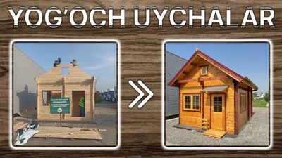 Yog’och uychalar tayyor 33 m2