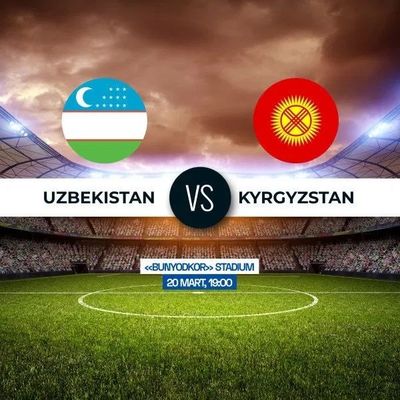 O zbekiston vs Qirg’iziston futboliga biletla bor.