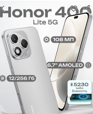 Honor 400lite 8/256 Gb holati vawe zo'r yangi hchqati alishmagan