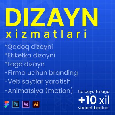 Dizayn xizmatlari | Дизайнерские услуги