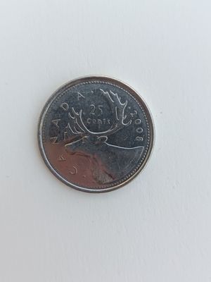 Canada 25 cent Tangasi 2008 yil