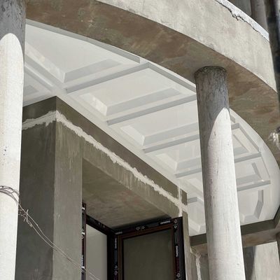 Современный дизайн фасада с панелями Alucobond