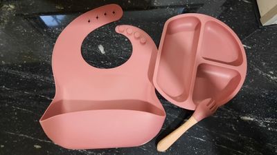 Продам детскую посуду. силиконовый набор для прикорма