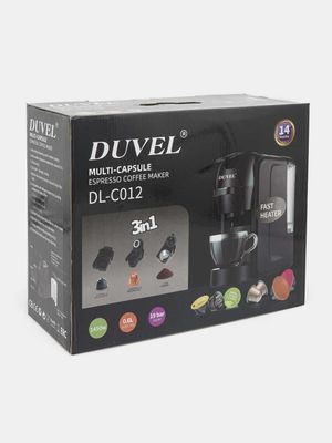 Капсульная кофеварка Duvel DL-C012 + молотое кофе 3в1, год гарантии.