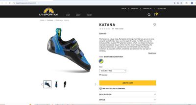 Скальные туфли La Sportiva Katana, Размер: 40,5