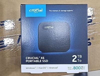 CRUCIAL X 6 PORTABLE SSD 2 TB optom narxlarda