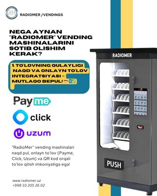 Vending O'zbekistonda ishlab chiqarilgan