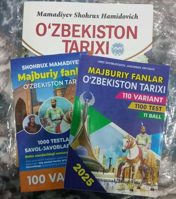 Majburiy fanlar O'zbekiston tarixi kitoblari