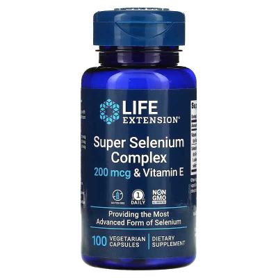 Life Extension, Selenium Complex & Vita E, Селен с вита E, 100 капсул