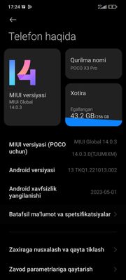 POCO X3 pro