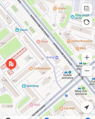 Oybek metro 2 xonali ijara beriladi