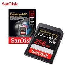 SD SanDisk Extreme Pro 256GB 200 mb/s