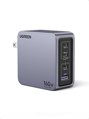 UGREEN Nexode Pro 160W 4-портовое быстрое зарядное устройство GaN