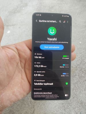 Samsung s20+ 12ga 256tali
