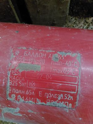 Газ балон и редуктор