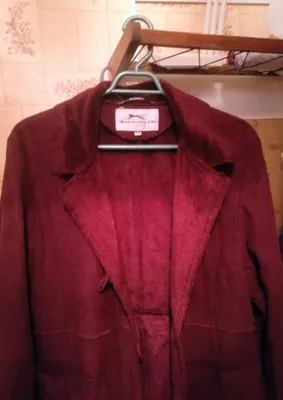 Дубленка женская 48-50 бордового света