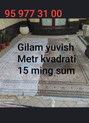 Gilam yuvish стирка кавров
