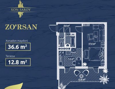 Хонсарой Новостройка Квартира Сотилади