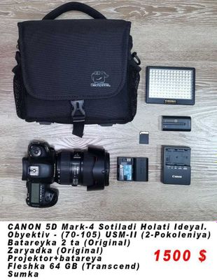 Canon 5 d Mark IV sotiladi !!!