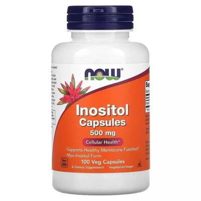 NOW Foods, Inositol Capsules, 500 mg, 100 Veg Caps