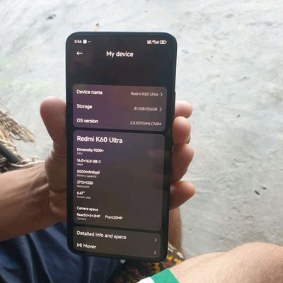 redmi k 60ultra 16+16/256 pubg 120tozza ochadi