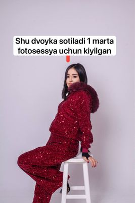 Dvoyla sotiladi. 1 marta fotosessya uchun kiyilgan