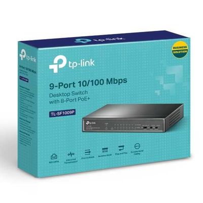 TP-Link TL-SF1009P-9-порт коммутатор 10/100 Мбит/с с 8-порт PoE+