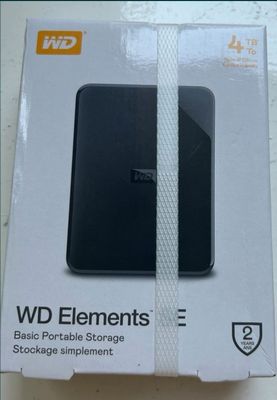 Внешний диск WD Elements SE 4TB  Новый запечатаный