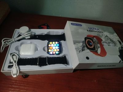 Smart watch 8 Ultra + Ultra earphones soat